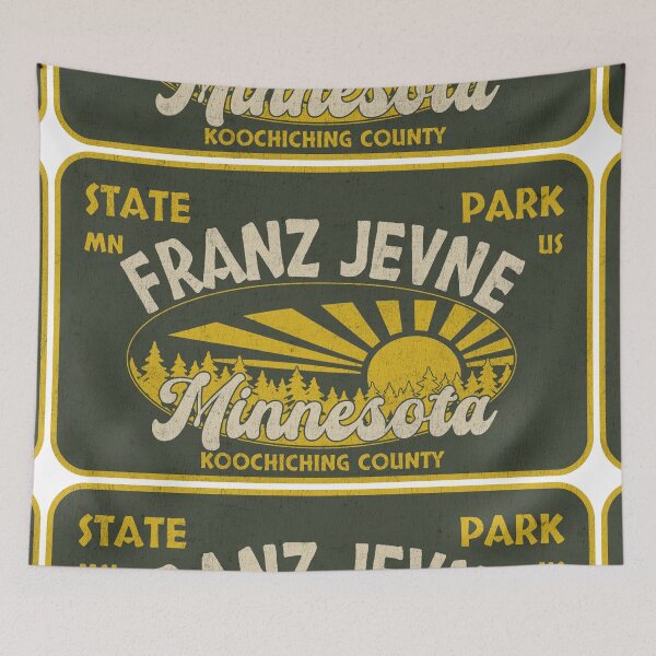 Item preview, Franz Jevne State Park, Koochiching County, Minnesota, badge design designed and sold by Wanderful-roads.