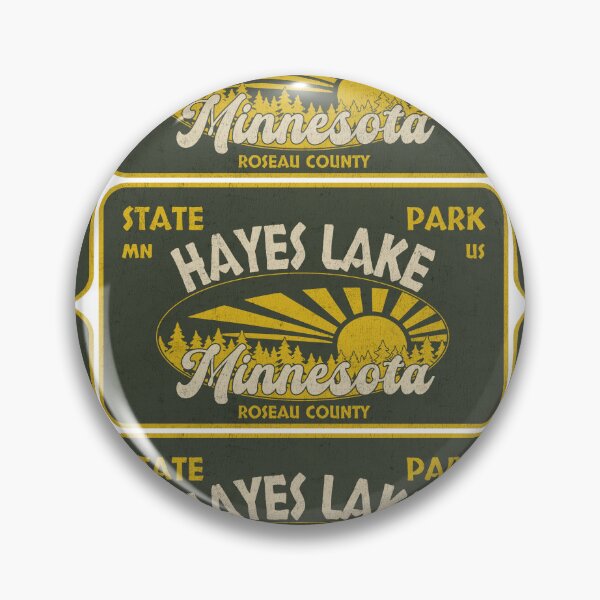 Artikelvorschau, Hayes Lake State Park, Roseau County, Minnesota, Abzeichenentwurf entworfen und verkauft von Wanderful-roads.