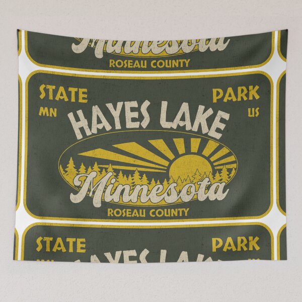 Item preview, Hayes Lake State Park, Roseau County, Minnesota, badge design designed and sold by Wanderful-roads.