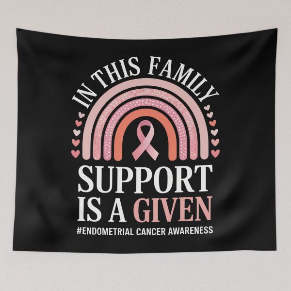 Item preview, Endometrial Cancer Awareness Peach Ribbon  designed and sold by Moon-Ape.