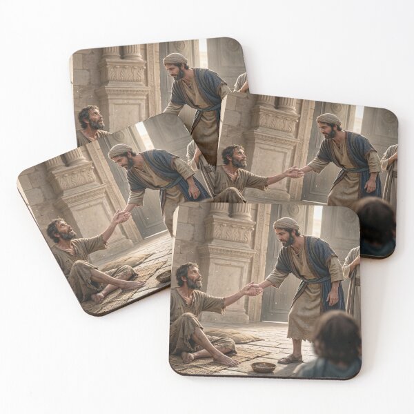 Item preview, Apostles Healing the Beggar Cinematic Art designed and sold by songpon-k.