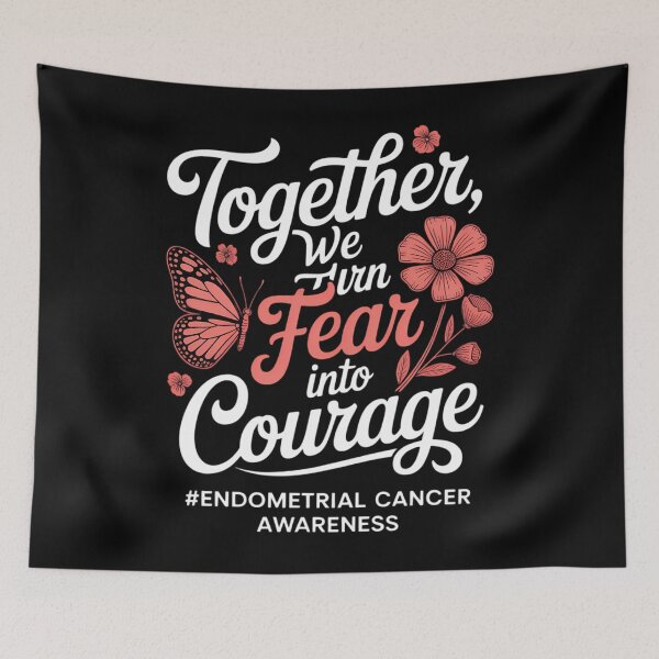 Item preview, Endometrial Cancer Awareness Peach Ribbon  designed and sold by Moon-Ape.