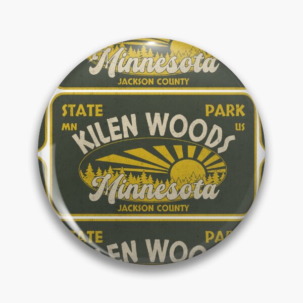 Item preview, Kilen Woods State Park, Jackson County, Minnesota, badge design designed and sold by Wanderful-roads.