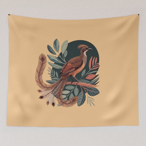 Item preview, Modern Folklore Superb Lyrebird – Elegant Australian Botanical Art designed and sold by Wennebabs.