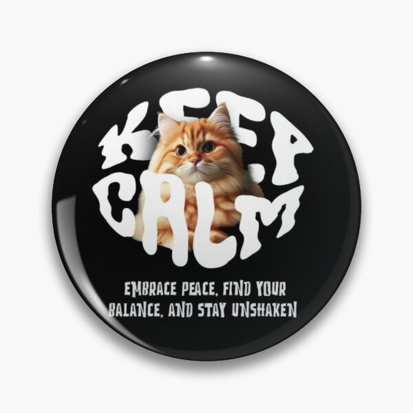 Item preview, Keep Calm Orange Cat - Zen Mindfulness and Peace designed and sold by GenZFashion000.