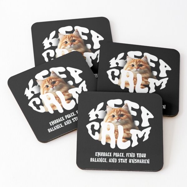 Item preview, Keep Calm Orange Cat - Zen Mindfulness and Peace designed and sold by GenZFashion000.