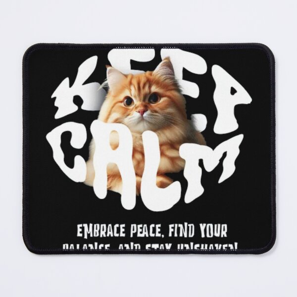 Item preview, Keep Calm Orange Cat - Zen Mindfulness and Peace designed and sold by GenZFashion000.