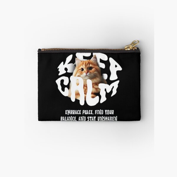 Item preview, Keep Calm Orange Cat - Zen Mindfulness and Peace designed and sold by GenZFashion000.