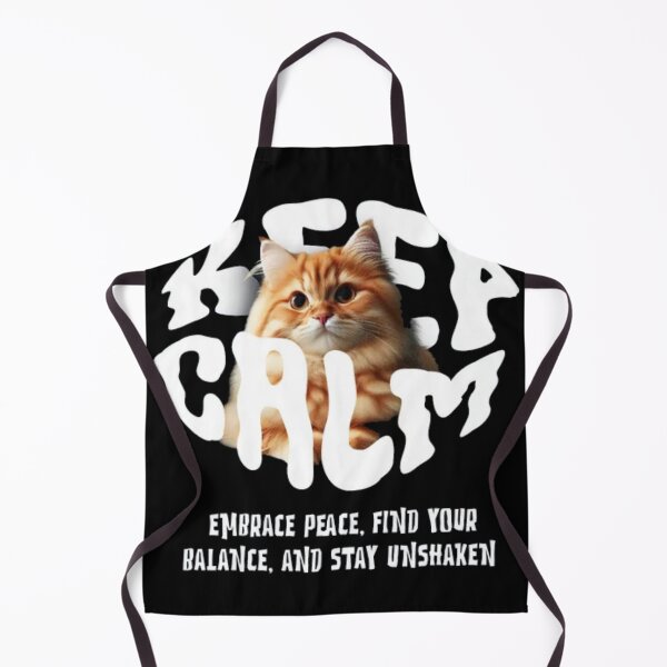 Item preview, Keep Calm Orange Cat - Zen Mindfulness and Peace designed and sold by GenZFashion000.