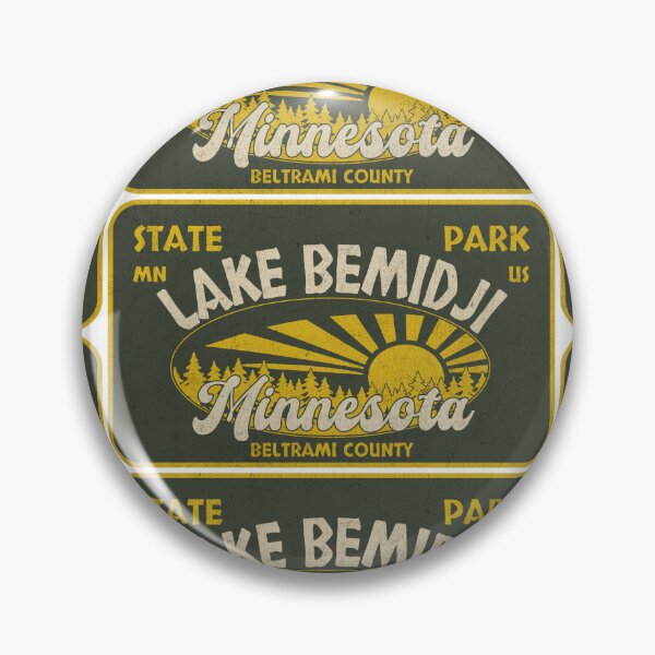 Item preview, Lake Bemidji State Park, Beltrami County, Minnesota, badge design designed and sold by Wanderful-roads.