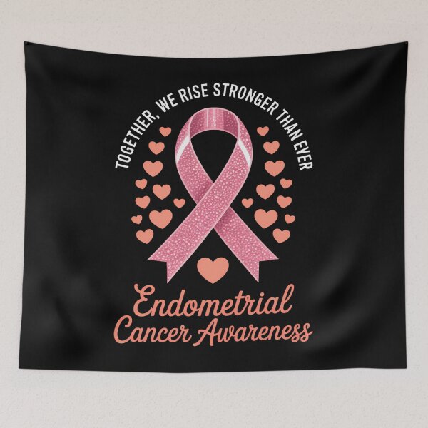 Item preview, Endometrial Cancer Awareness Peach Ribbon designed and sold by Moon-Ape.