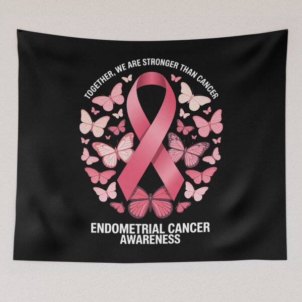 Item preview, Endometrial Cancer Awareness Peach Ribbon designed and sold by Moon-Ape.