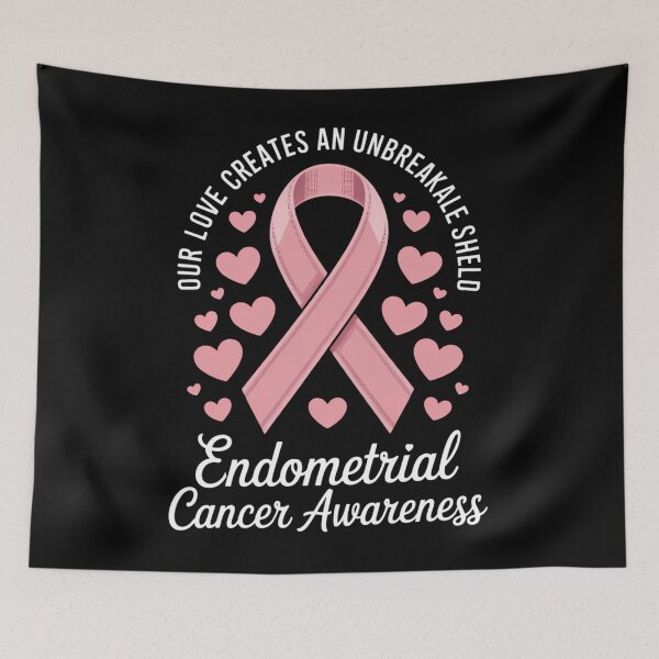 Item preview, Endometrial Cancer Awareness Peach Ribbon designed and sold by Moon-Ape.