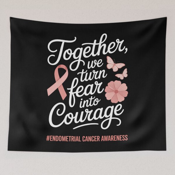 Item preview, Endometrial Cancer Awareness Peach Ribbon designed and sold by Moon-Ape.