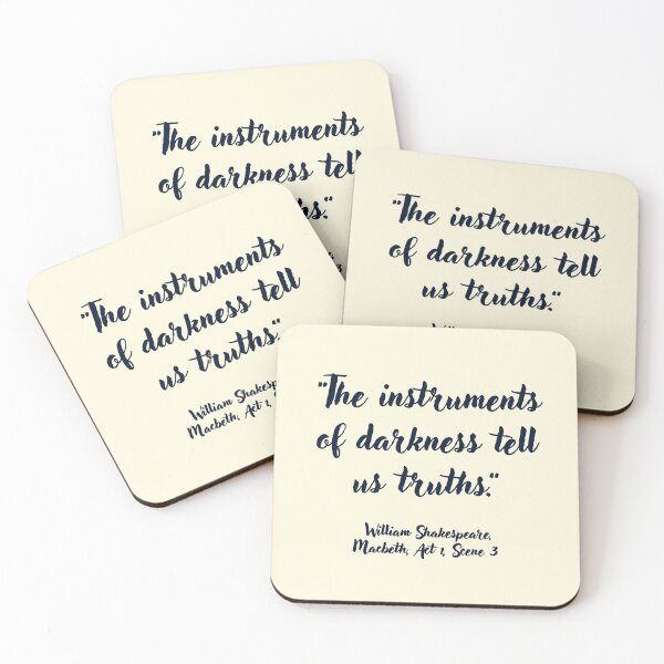 Item preview, Lit Shakespeare Quote from Macbeth designed and sold by CharlottePlaceArt.