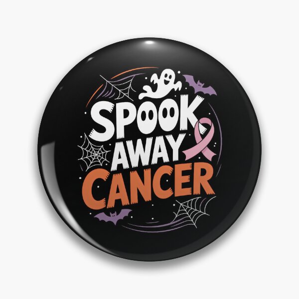 Item preview, Spook Away Cancer October Halloween Breast Cancer Awareness designed and sold by Moon-Ape.