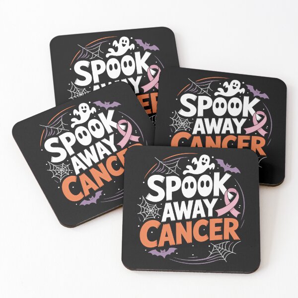 Item preview, Spook Away Cancer October Halloween Breast Cancer Awareness designed and sold by Moon-Ape.