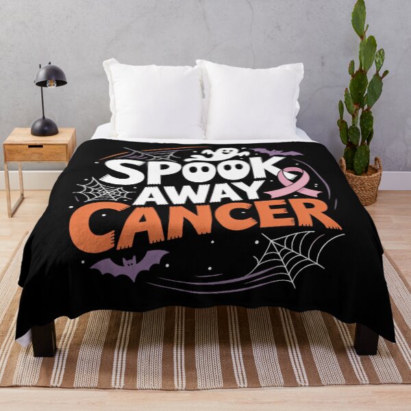 Item preview, Spook Away Cancer October Halloween Breast Cancer Awareness designed and sold by Moon-Ape.