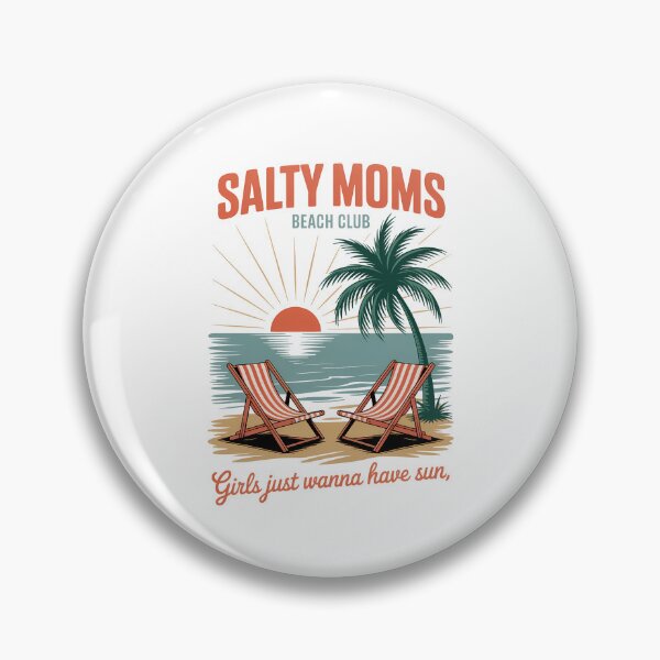 Item preview, Salty Moms Beach Club Beach Summer Vibes Mothers Day designed and sold by VENOM0RIOT.