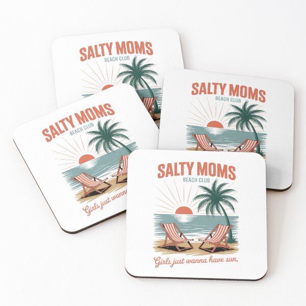 Item preview, Salty Moms Beach Club Beach Summer Vibes Mothers Day designed and sold by VENOM0RIOT.