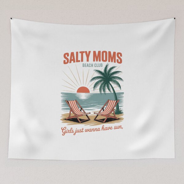 Item preview, Salty Moms Beach Club Beach Summer Vibes Mothers Day designed and sold by VENOM0RIOT.