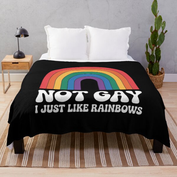 Item preview, Not Gay I Just Like Rainbows LGBT Apparel designed and sold by VENOM0RIOT.