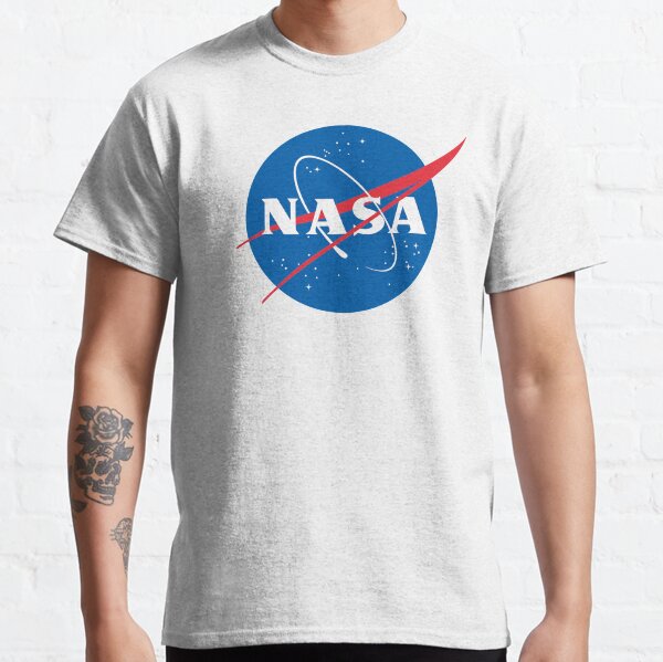 Nasa shirt Officially Licensed NASA Logo T shirt on white BG gift ideas Classic T-Shirt