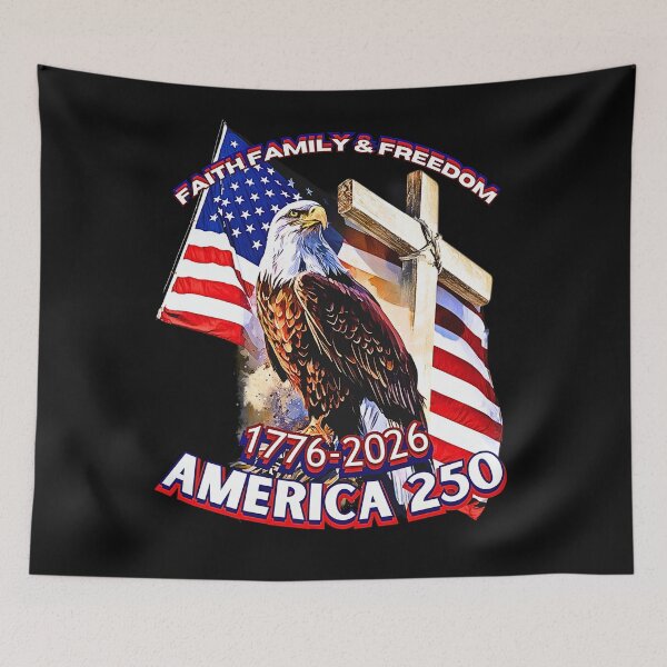 Item preview, American 250 Faith Family and Freedom designed and sold by Tripp Art Studio.