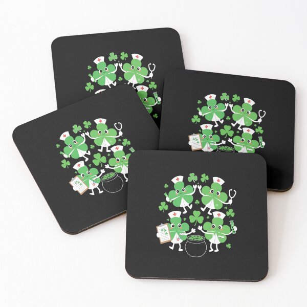 Item preview, St Patricks Day Shamrock Nurses designed and sold by RonnasJackson.