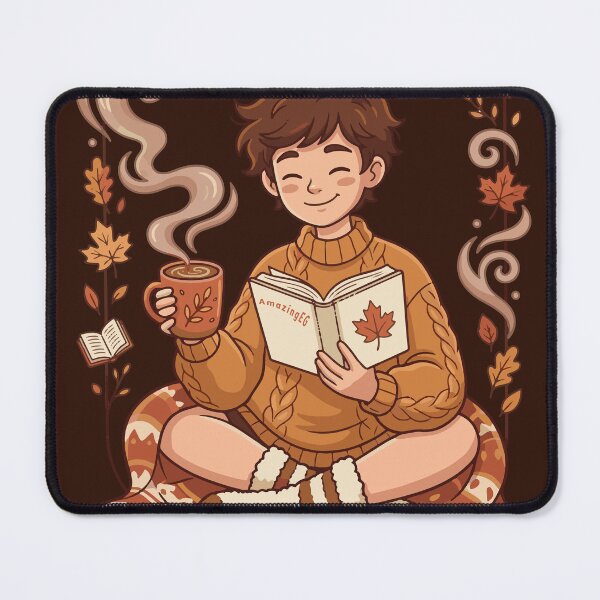 Item preview, Cozy Season Cute Autumn Reader Aesthetic Book Lover Design designed and sold by AmazingEG.
