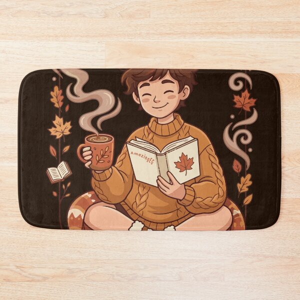 Item preview, Cozy Season Cute Autumn Reader Aesthetic Book Lover Design designed and sold by AmazingEG.