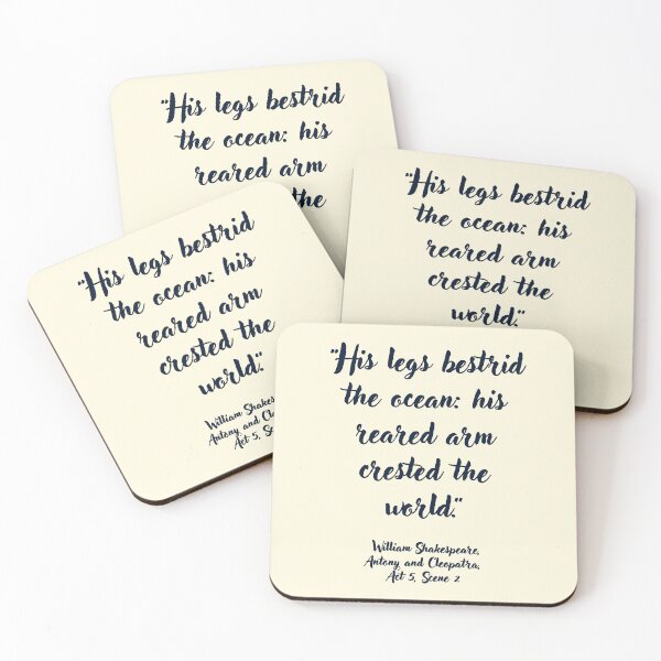 Item preview, Lit Shakespeare Quote from Antony and Cleopatra designed and sold by CharlottePlaceArt.