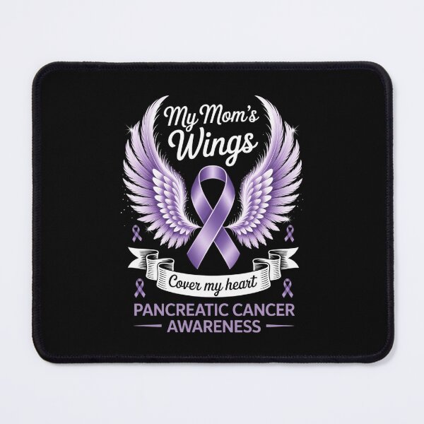 Item preview, My Mom's Wings Cover My Heart Pancreatic Cancer Awareness designed and sold by VENOM0RIOT.