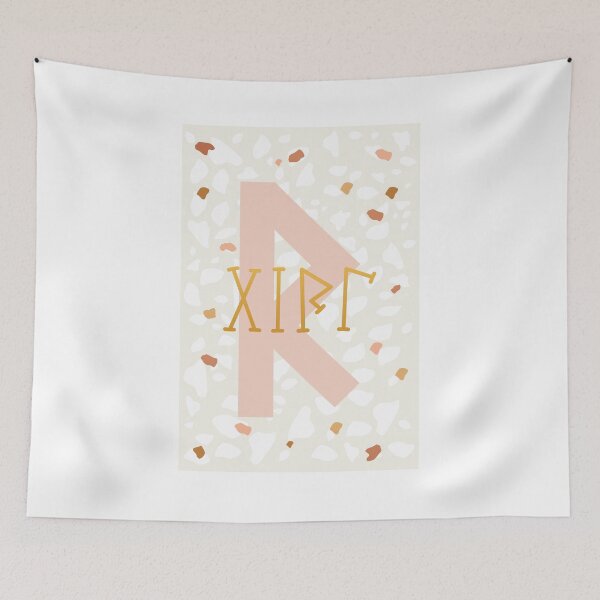 Item preview, Birthday card Girl runic R (Raidho) rune designed and sold by TotalKejas.