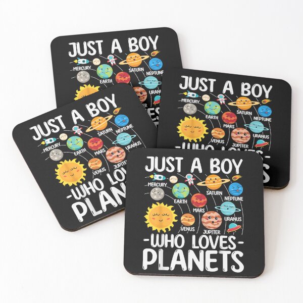 Item preview, Just a Boy Who Loves Planets Cute Solar System Tee designed and sold by TrevorCantela.