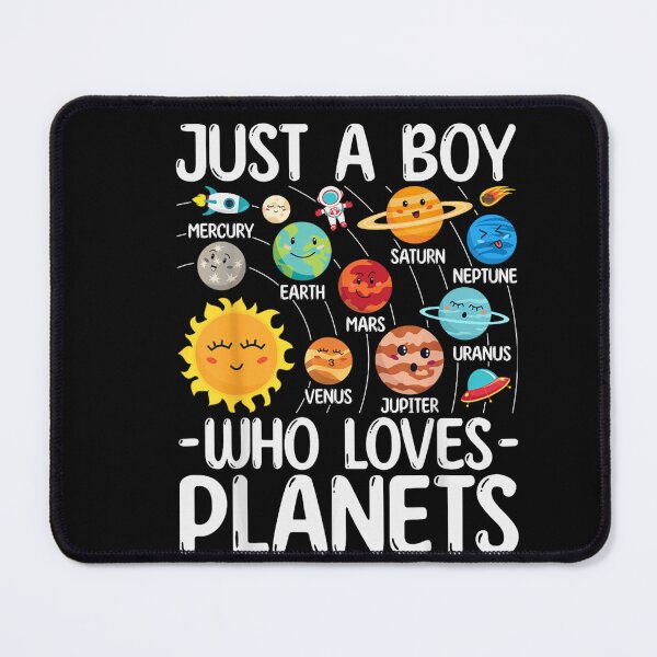 Item preview, Just a Boy Who Loves Planets Cute Solar System Tee designed and sold by TrevorCantela.