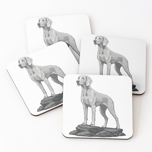 Item preview, Weimaraner Dog on Rock Elegant Portrait designed and sold by PixelStudioBe.