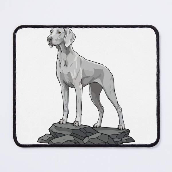 Item preview, Weimaraner Dog on Rock Elegant Portrait designed and sold by PixelStudioBe.