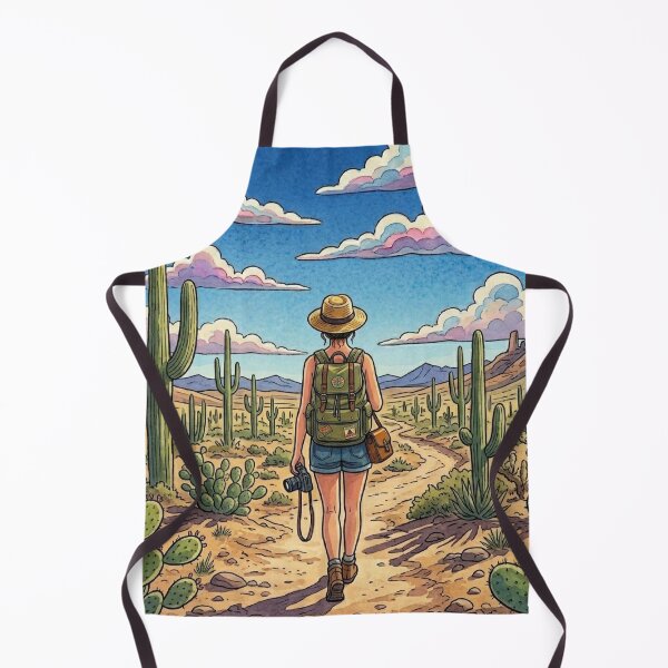 Item preview, Vintage Solo Female Travel Cactus Valley - Mexico Destination Art designed and sold by Bloom & Quiet .