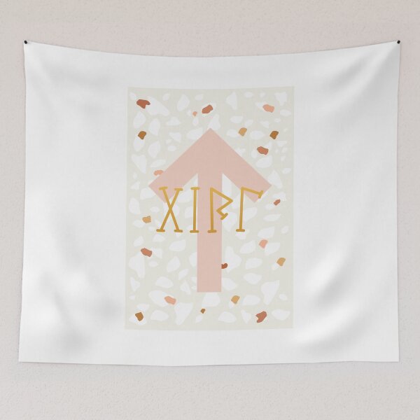 Item preview, Birthday card Girl runic T (Tiwaz) rune designed and sold by TotalKejas.