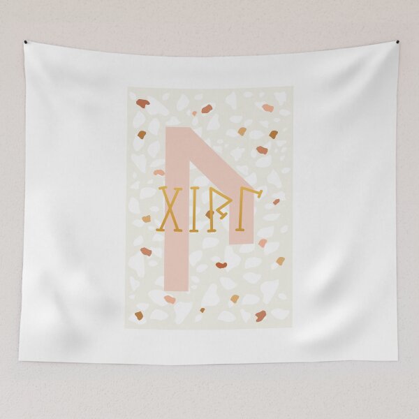 Item preview, Birthday card Girl runic U (Uruz) rune designed and sold by TotalKejas.