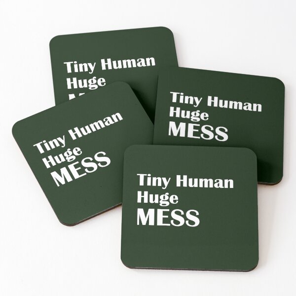 Item preview, Funny Toddler Mom Shirt – Tiny Human Huge Mess Tee designed and sold by SarcasmFuel.