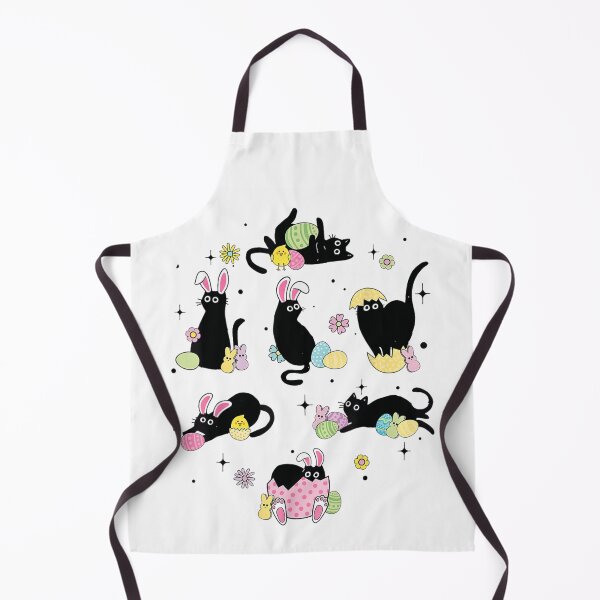 Item preview, Cute Black Cats in Easter Costumes With Eggs and Bunnies designed and sold by DonnaLoly.