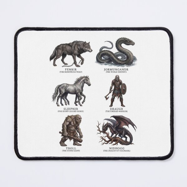 Item preview, Creatures of Norse Mythology designed and sold by ArunDandiboina.