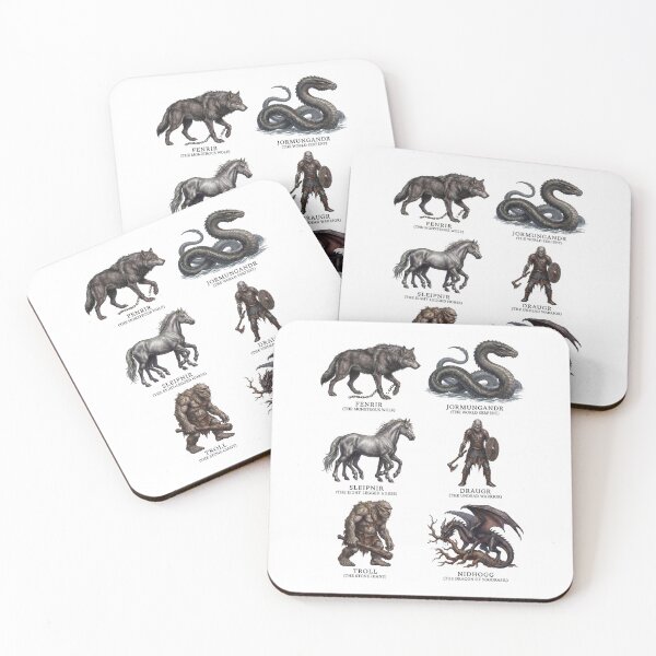 Item preview, Creatures of Norse Mythology designed and sold by ArunDandiboina.