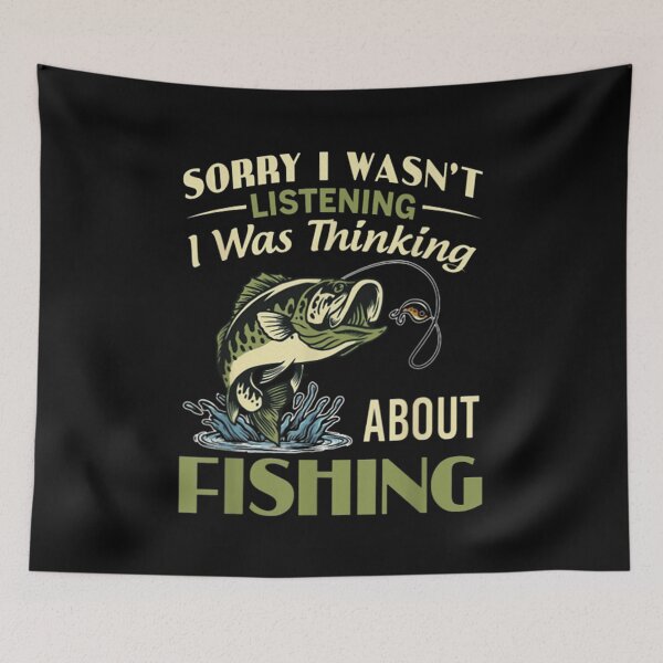 Item preview, Funny Fishing Quote Bass Design for Anglers With Humor Style designed and sold by DonnaLoly.