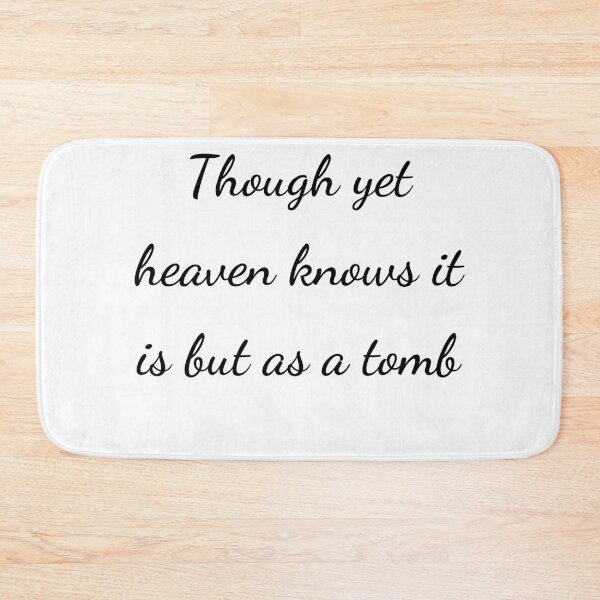 Item preview, "Though yet heaven knows it is but as a tomb" - handwriting black designed and sold by ariksworld.