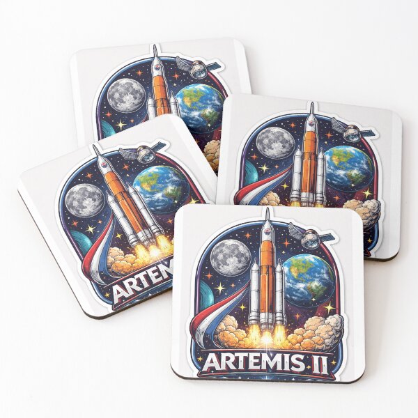 Item preview, Artemis II Mission Rocket Launch Sticker for T-shirt designed and sold by Sticker Hubs.