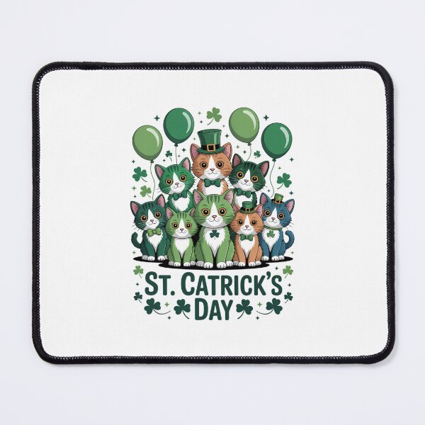 Item preview, St Patricks Catricks Day Cats Saint Pattys designed and sold by papertaless.