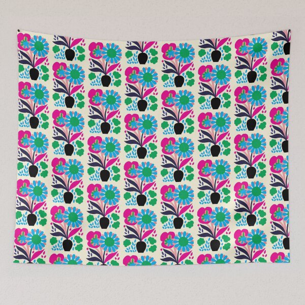 Item preview, Cool Colorful Capacious Folk Floral Abstract Design designed and sold by CharlottePlaceArt.